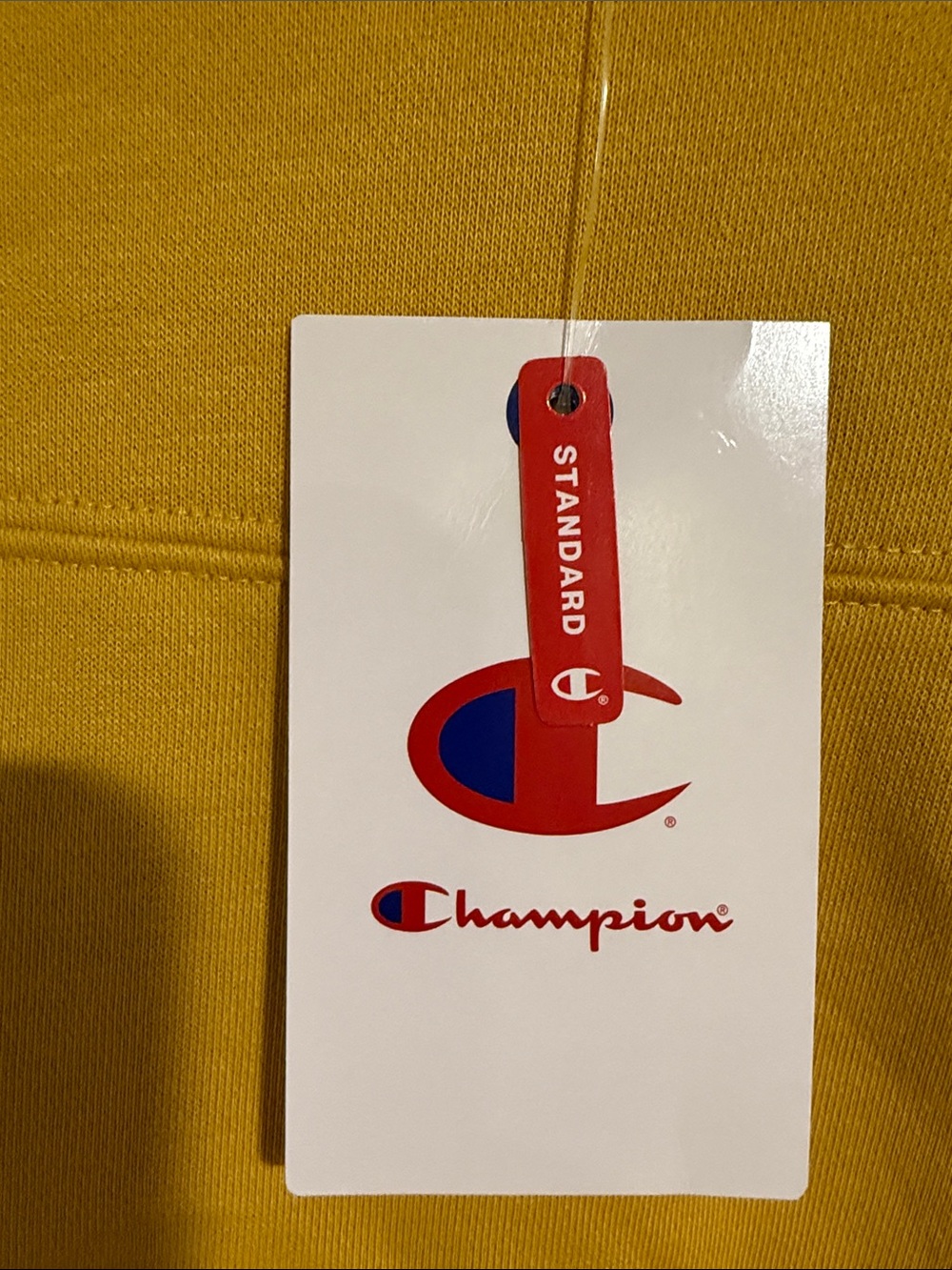 Champion Yellow Striped-Trim Crewneck Sweatshirt - Picture 4 of 7